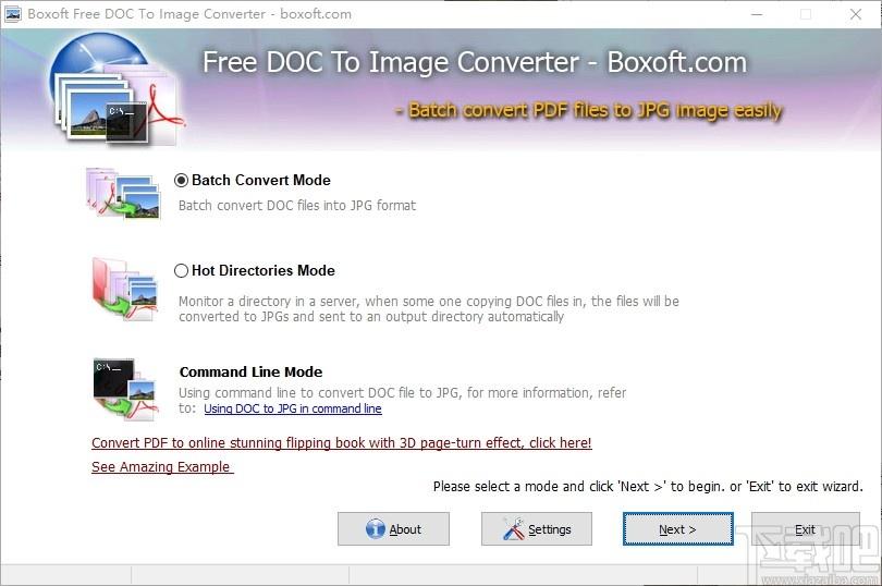 Boxoft Free DOC to Image Converter下载,doc转图片,图片转换