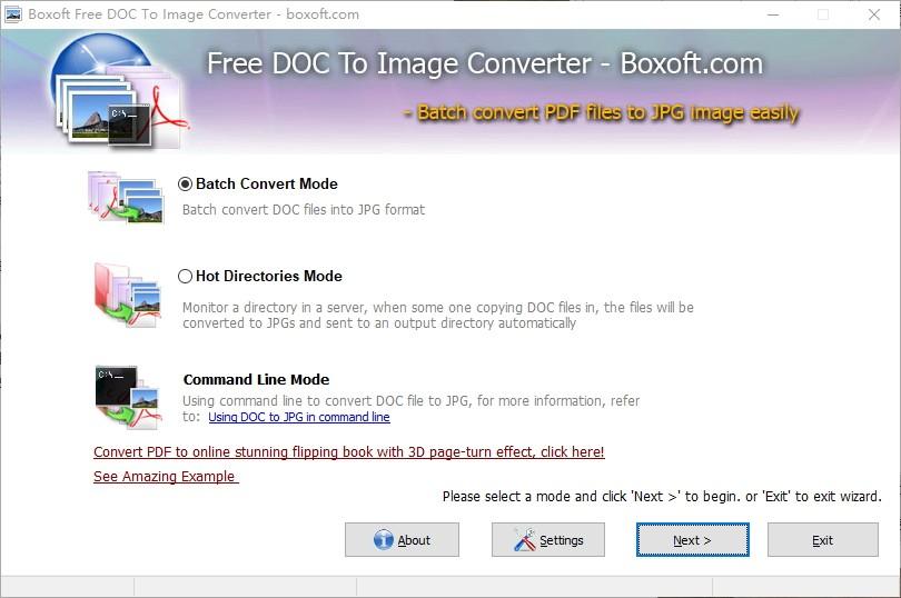 Boxoft Free DOC to Image Converter下载,doc转图片,图片转换