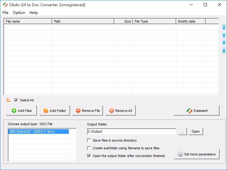 Okdo Gif to Doc Converter,Gif转Doc软件,Gif转Doc