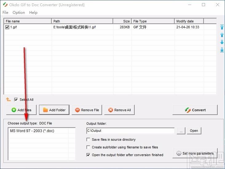 Okdo Gif to Doc Converter,Gif转Doc软件,Gif转Doc